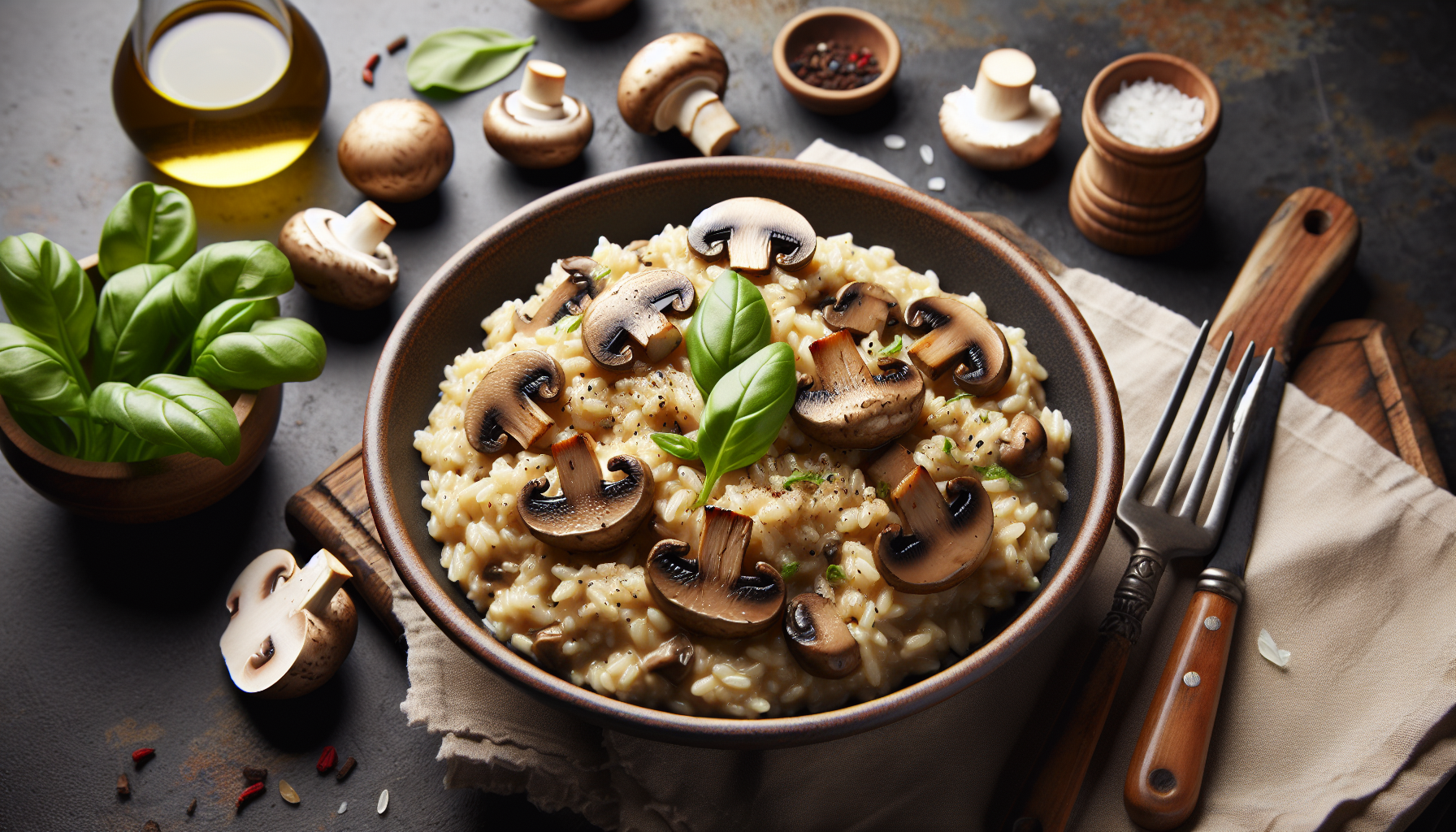 risotto ai funghi champignon